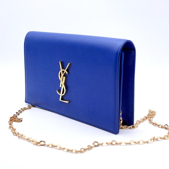 🍓YSL Monogram Flap Clutch in Grained Leather - Picture 6 of 16